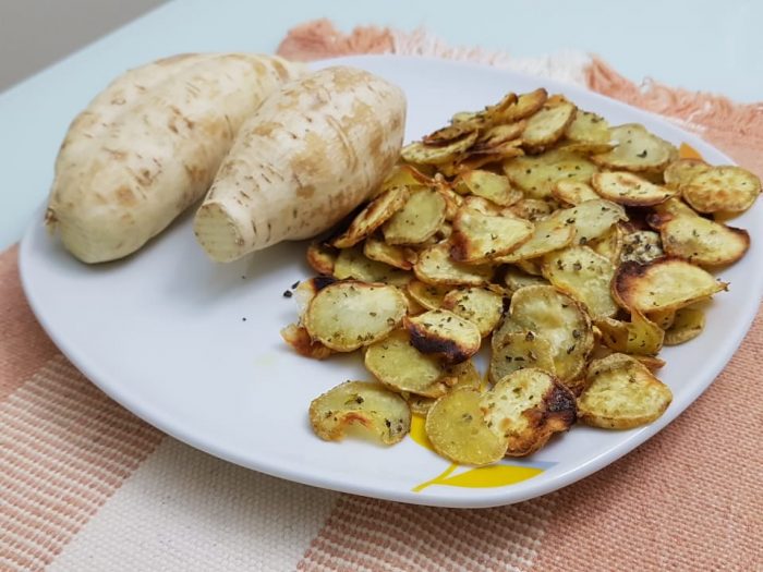 Chips de batata doce com orégano